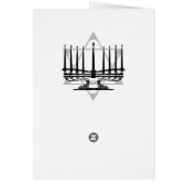 Menorah and star IV Cards (Back)