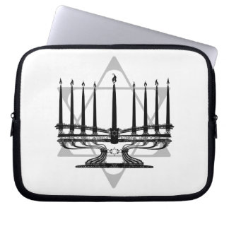 Menorah and Star Laptop Sleeve