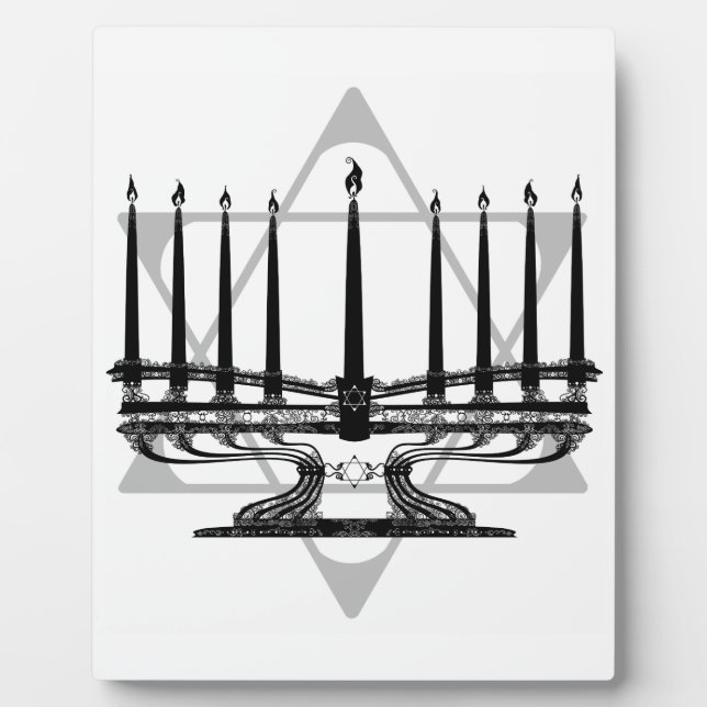 Menorah and Star Plaque (Front)