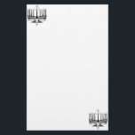 Menorah and Star Stationery<br><div class="desc">Original Artwork by Thedustyphoenix.</div>