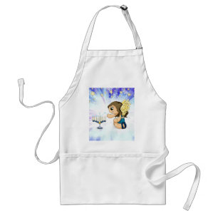 Menorah Angel Adult Apron