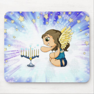 Menorah Angel Mouse Pad