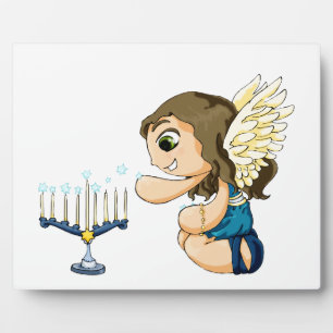Menorah Angel Plaque