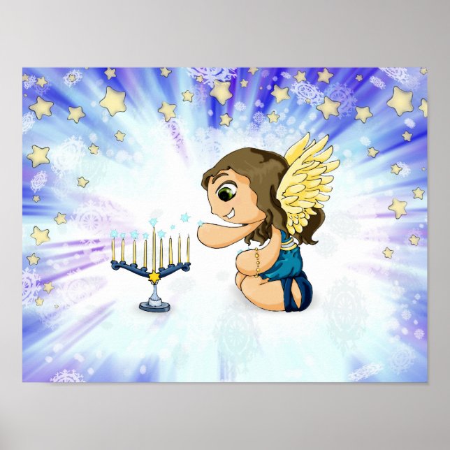 Menorah Angel Poster (Front)
