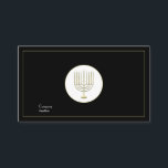 Menorah Business Card<br><div class="desc">Menorah Business Card can be used for multiple purposes. The Menorah Business Card is fully customizable. Designed by Norman Reutter</div>