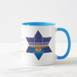 Menorah Dogs_Happy Hanukkah_Star of David Mug<br><div class="desc">Our hopeful Hanukkah hounds will put a smile on the face of any lucky recipient,  and the real miracle is you can buy it 24/7,  year-round.</div>