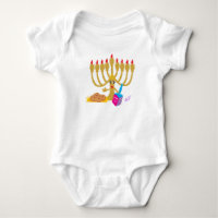 Menorah & Dreidel Infant Creeper
