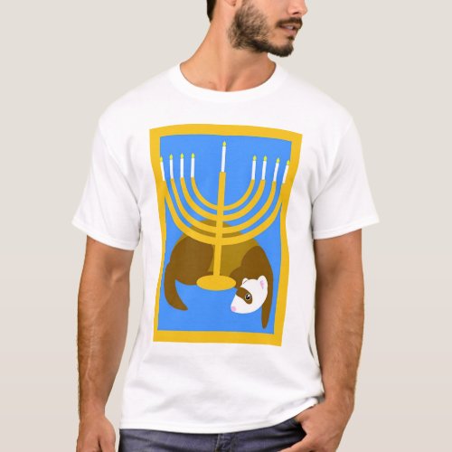 Menorah ferret shirt