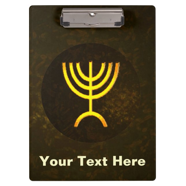 Menorah Flame Clipboard (Front)