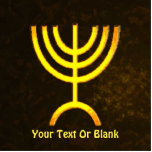 Menorah Flame Cutout<br><div class="desc">A brown and gold digital rendering of the Jewish seven-branched menorah (Hebrew: מְנוֹרָה‎). Add your own text. The seven-branched menorah, used in the portable sanctuary set up by Moses in the wilderness and later in the Temple in Jerusalem, has been a symbol of Judaism since ancient times and is the...</div>