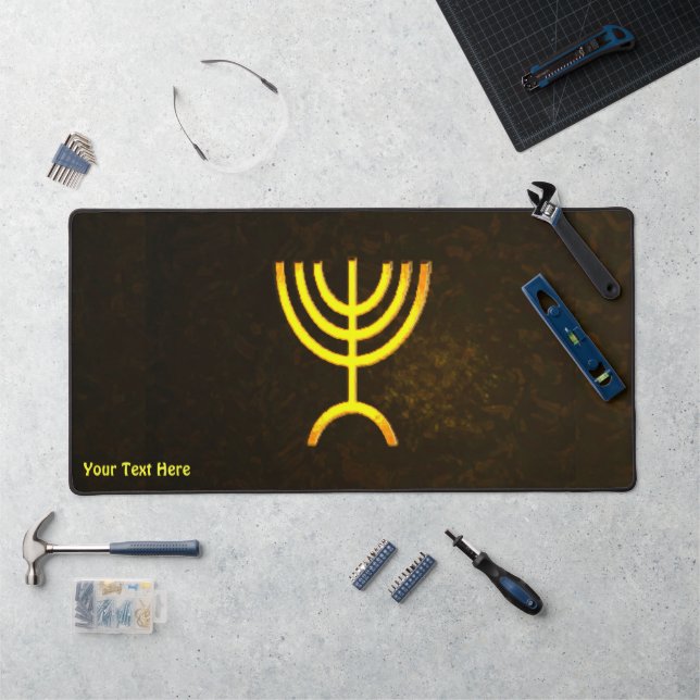 Menorah Flame Desk Mat (Workstation)