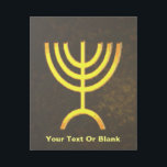 Menorah Flame Gallery Wrap<br><div class="desc">A digital rendering of the Jewish seven-branched menorah (Hebrew: מְנוֹרָה‎). Add your own text. The seven-branched menorah, used in the portable sanctuary set up by Moses in the wilderness and later in the Temple in Jerusalem, has been a symbol of Judaism since ancient times and is the emblem on the...</div>