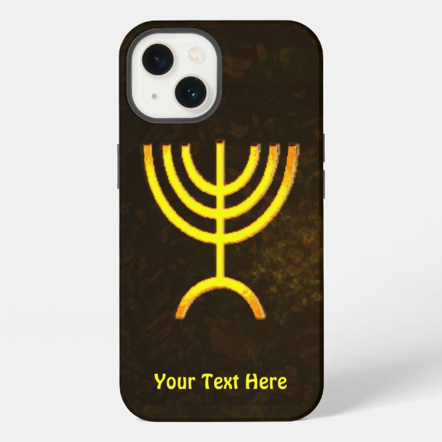 Menorah Flame Iphone Case (Back)