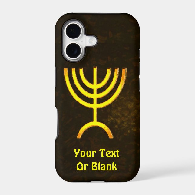 Menorah Flame Iphone Case (Back)
