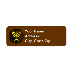 Menorah Flame Label