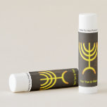 Menorah Flame Lip Balm<br><div class="desc">A digital rendering of the Jewish seven-branched menorah (Hebrew: מְנוֹרָה‎). The seven-branched menorah, used in the portable sanctuary set up by Moses in the wilderness and later in the Temple in Jerusalem, has been a symbol of Judaism since ancient times and is the emblem on the coat of arms of...</div>