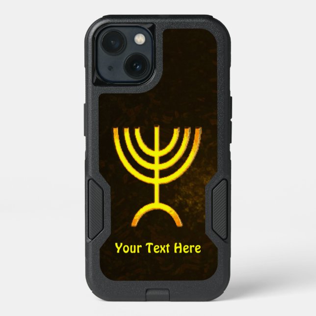 Menorah Flame Otterbox iPhone Case (Back)