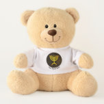 Menorah Flame Teddy Bear<br><div class="desc">A brown and gold digital rendering of the Jewish seven-branched menorah (Hebrew: מְנוֹרָה). Add your own text. The seven-branched menorah, used in the portable sanctuary set up by Moses in the wilderness and later in the Temple in Jerusalem, has been a symbol of Judaism since ancient times and is the...</div>