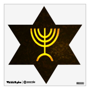 Menorah Flame Wall Decal