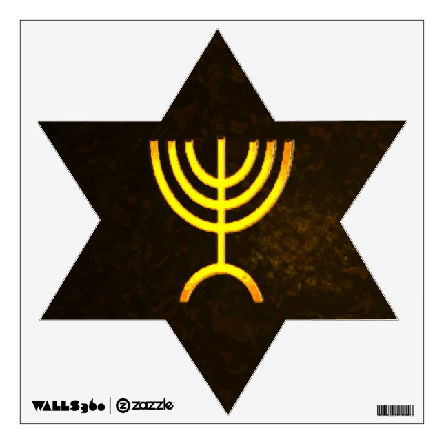 Menorah Flame Wall Decal (Front)