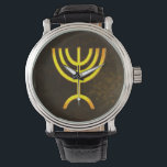 Menorah Flame Watch<br><div class="desc">A digital rendering of the Jewish seven-branched menorah (Hebrew: מְנוֹרָה). The seven-branched menorah, used in the portable sanctuary set up by Moses in the wilderness and later in the Temple in Jerusalem, has been a symbol of Judaism since ancient times and is the emblem on the coat of arms of...</div>
