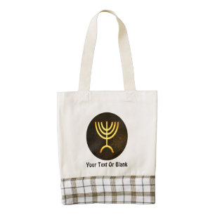 Menorah Flame Zazzle HEART Tote Bag