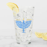 Menorah Glass<br><div class="desc">Illustrated Menorah</div>
