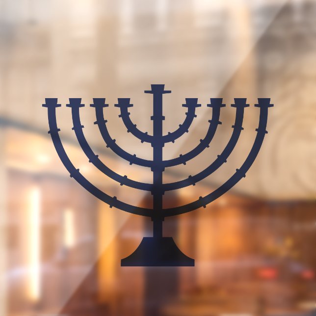 Menorah Hannukah   Window Cling (Sheet 2)