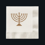 Menorah ~ Hanukkah Celebration Napkins<br><div class="desc">The traditional Menorah for your Hanukkah Celebration on a paper napkin that comes in two sizes and two styles</div>