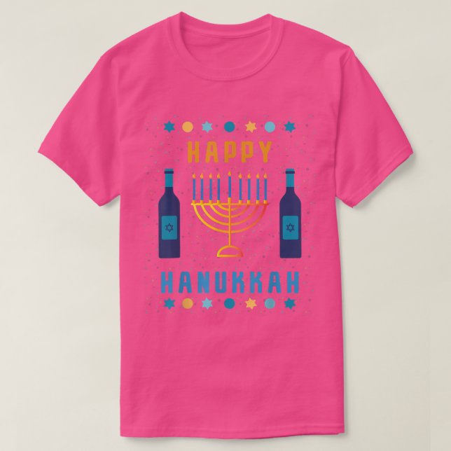 Menorah Hanukkah Toddler Boy Girl Kids Chanukah Lo T-Shirt (Design Front)
