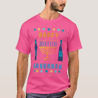 Menorah Hanukkah Toddler Boy Girl Kids Chanukah Lo T-Shirt