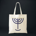 Menorah Icon Tote Bag<br><div class="desc">Menorah is made of the letters: Menorah: Mem, Nun, Resh, Hey Mem - Chaos Mighty Blood Nun - Continue Heir Son Resh - First Top Beginning Hey - Look Reveal Breath Exo 25:31  And thou shalt make a candlestick of pure gold: of beaten work shall the candlestick be made: his shaft,...</div>