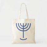 Menorah Icon Tote Bag<br><div class="desc">Menorah is made of the letters: Menorah: Mem, Nun, Resh, Hey Mem - Chaos Mighty Blood Nun - Continue Heir Son Resh - First Top Beginning Hey - Look Reveal Breath Exo 25:31  And thou shalt make a candlestick of pure gold: of beaten work shall the candlestick be made: his shaft,...</div>