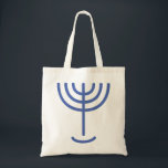 Menorah Icon Tote Bag<br><div class="desc">Menorah is made of the letters: Menorah: Mem, Nun, Resh, Hey Mem - Chaos Mighty Blood Nun - Continue Heir Son Resh - First Top Beginning Hey - Look Reveal Breath Exo 25:31  And thou shalt make a candlestick of pure gold: of beaten work shall the candlestick be made: his shaft,...</div>