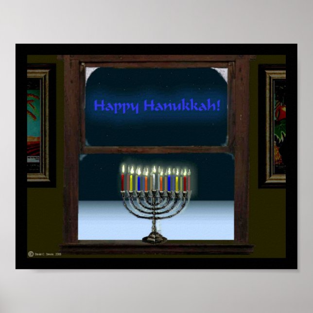 Menorah In The Window Poster (Front)