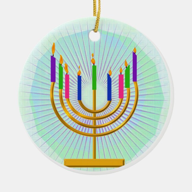 Menorah Keepsake Ornament (Front)