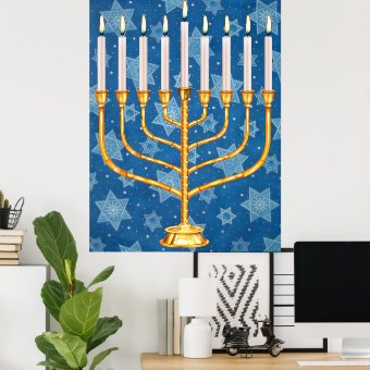 menorah poster | Zazzle