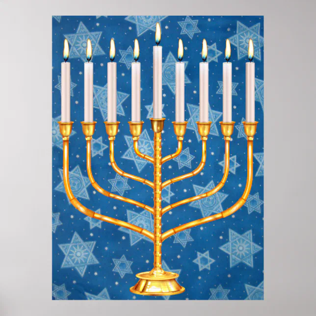 menorah poster | Zazzle