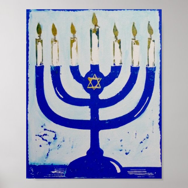 Menorah Poster, 8 x 10 Inches Poster (Front)
