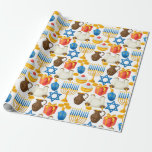 Menorah's For Hanukkah Wrapping Paper<br><div class="desc">A Beautiful And Colorful Wrapping Paper To Celebrate The Hanukkah Season.</div>