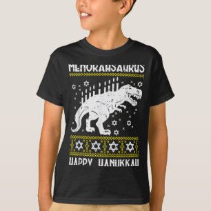 Menorahsaurus Happy Hanukkah Dino Chanukah Toddler T-Shirt