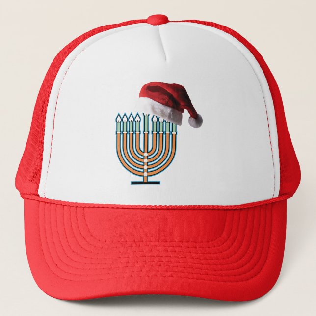 Menorahwith-HAT Trucker Hat (Front)