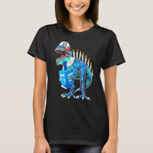 Menorasaurus Rex Dinosaur Rex Hanukkah For Boys K T-Shirt