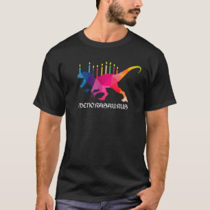 Menorasaurus Rex  Hanukkah Menorah Dinosaur Chanuk T-Shirt
