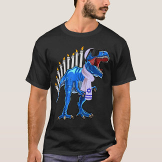 Menorasaurus Rex Shirt T Rex Dinosaur Hanukkah Gif