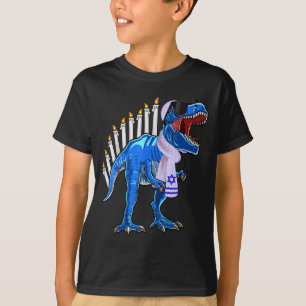 Menorasaurus Rex Shirt T Rex Dinosaur Hanukkah Gif