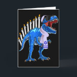 Menorasaurus Rex Shirt T Rex Dinosaur Hanukkah Gif Card<br><div class="desc">Menorasaurus Rex Shirt T Rex Dinosaur Hanukkah Gift For Boys</div>