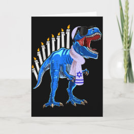Menorasaurus Rex Shirt T Rex Dinosaur Hanukkah Gif Card