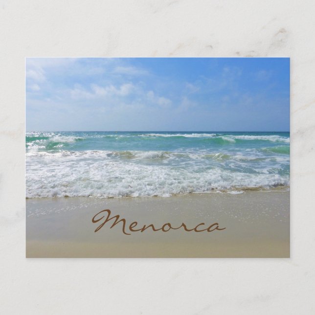 Menorca Beach and Sea Postcard (Front)