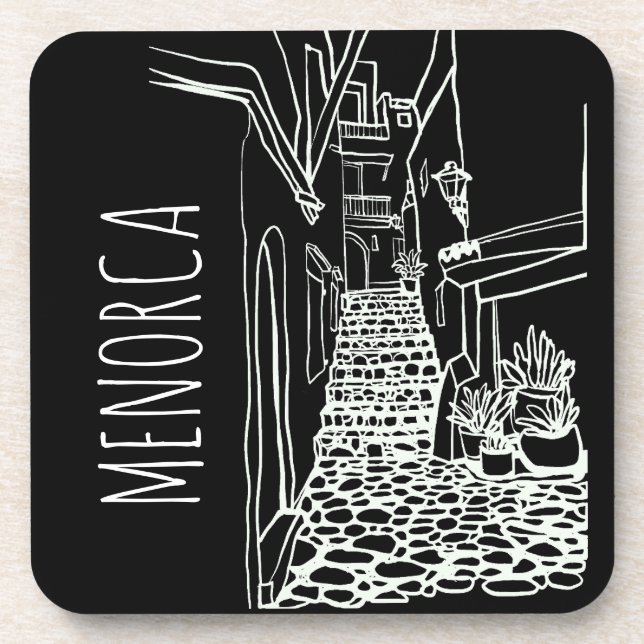 Menorca Beverage Coaster (Front)